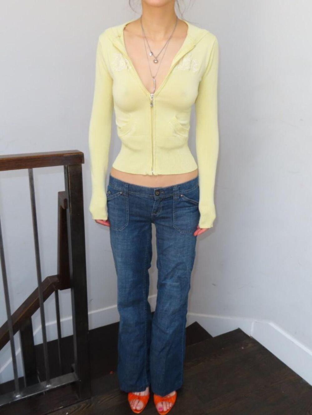 Bebe Women's Yellow Hoody
